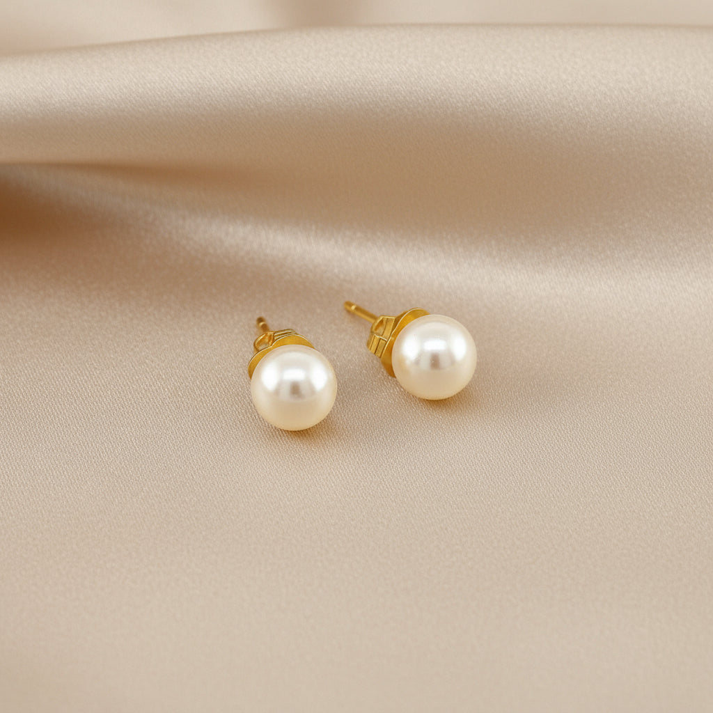Pearl Stud Earrings