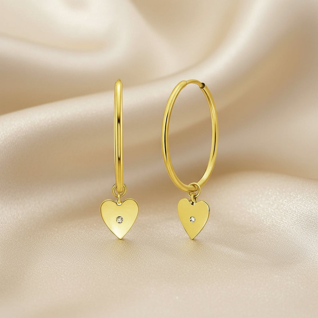 Gold Charm Earrings