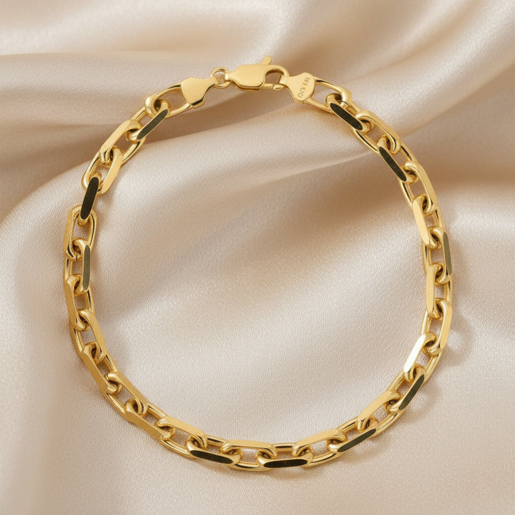 Gold French Cable Bracelets