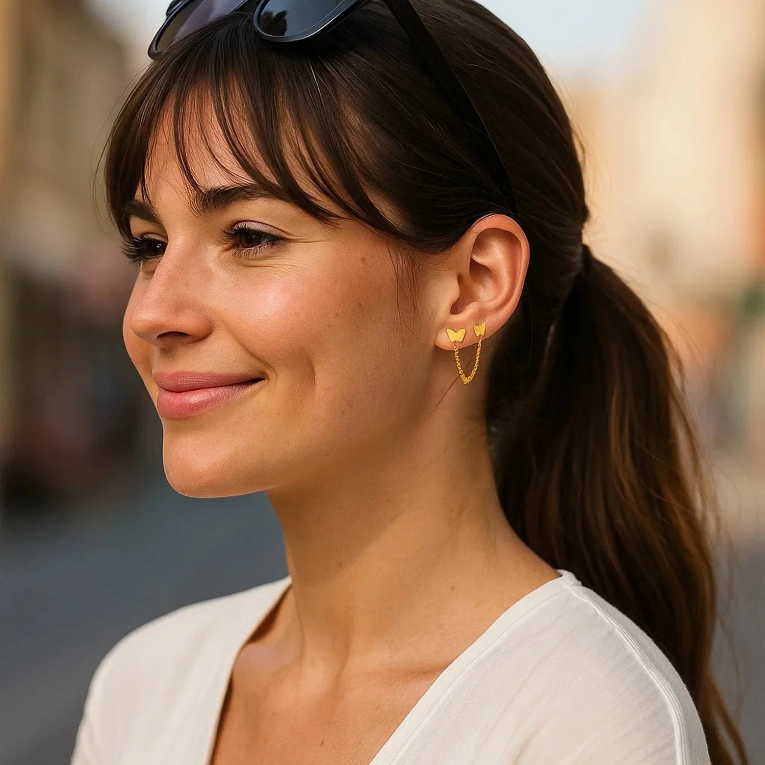 Double Piercing Earrings