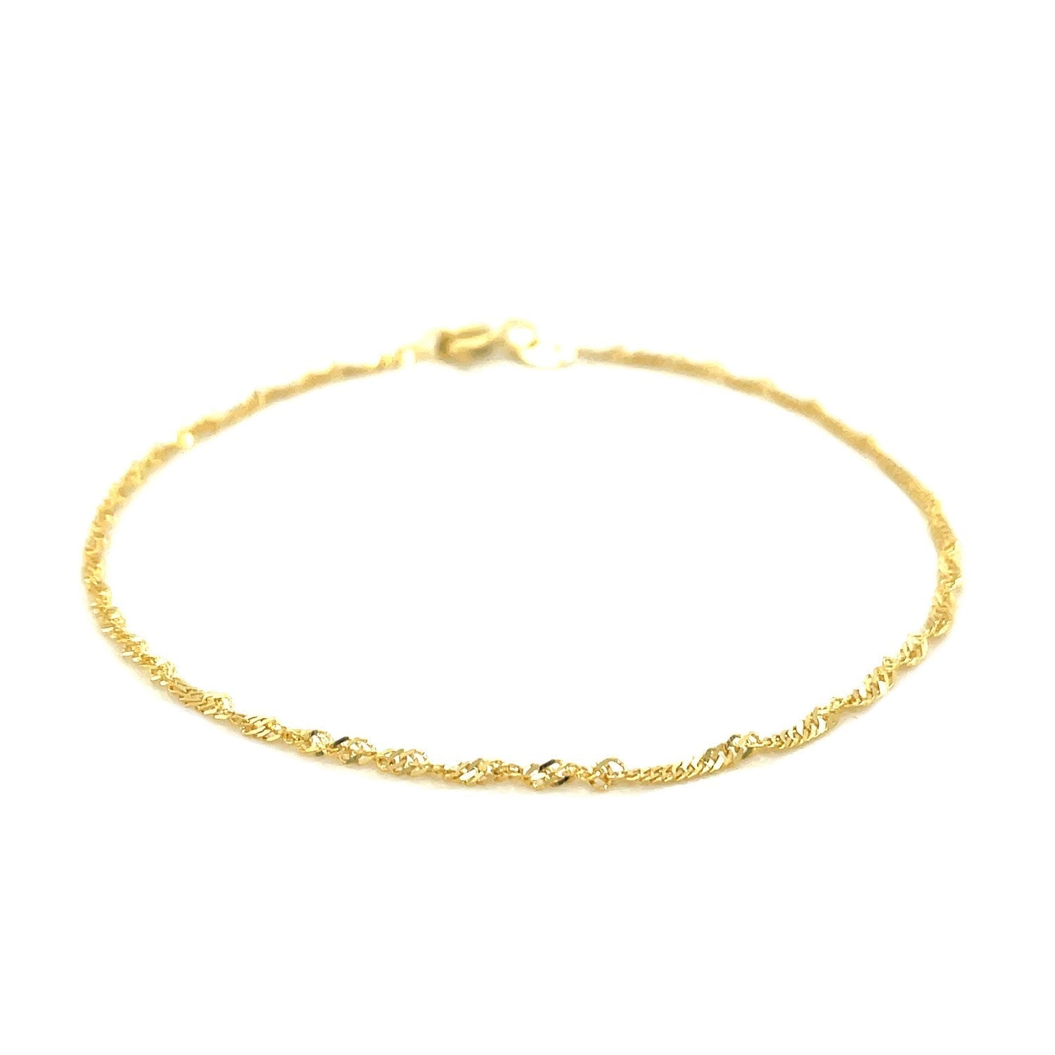 Gold Singapore Anklet Singapore Gold Anklet 