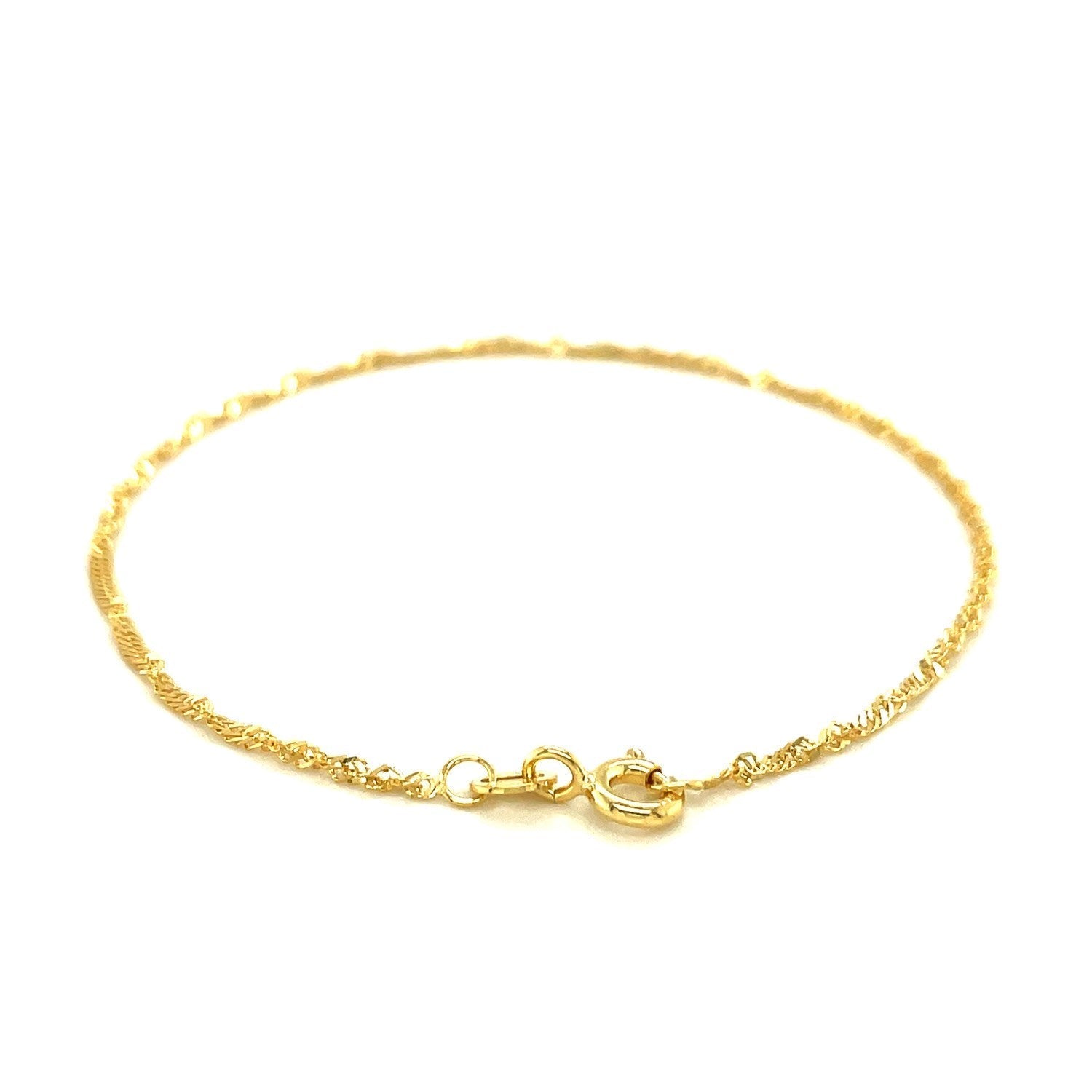 Gold Singapore Anklet Singapore Gold Anklet 