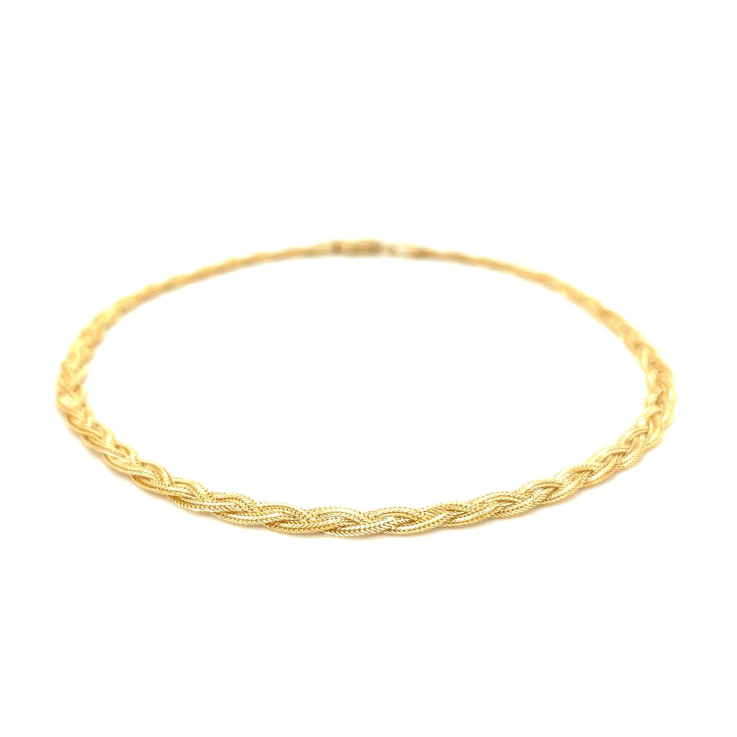 14k Yellow Gold Braided Bracelet  (3.50 mm)