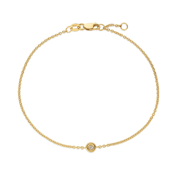 14K Gold Solo Diamond Bracelet