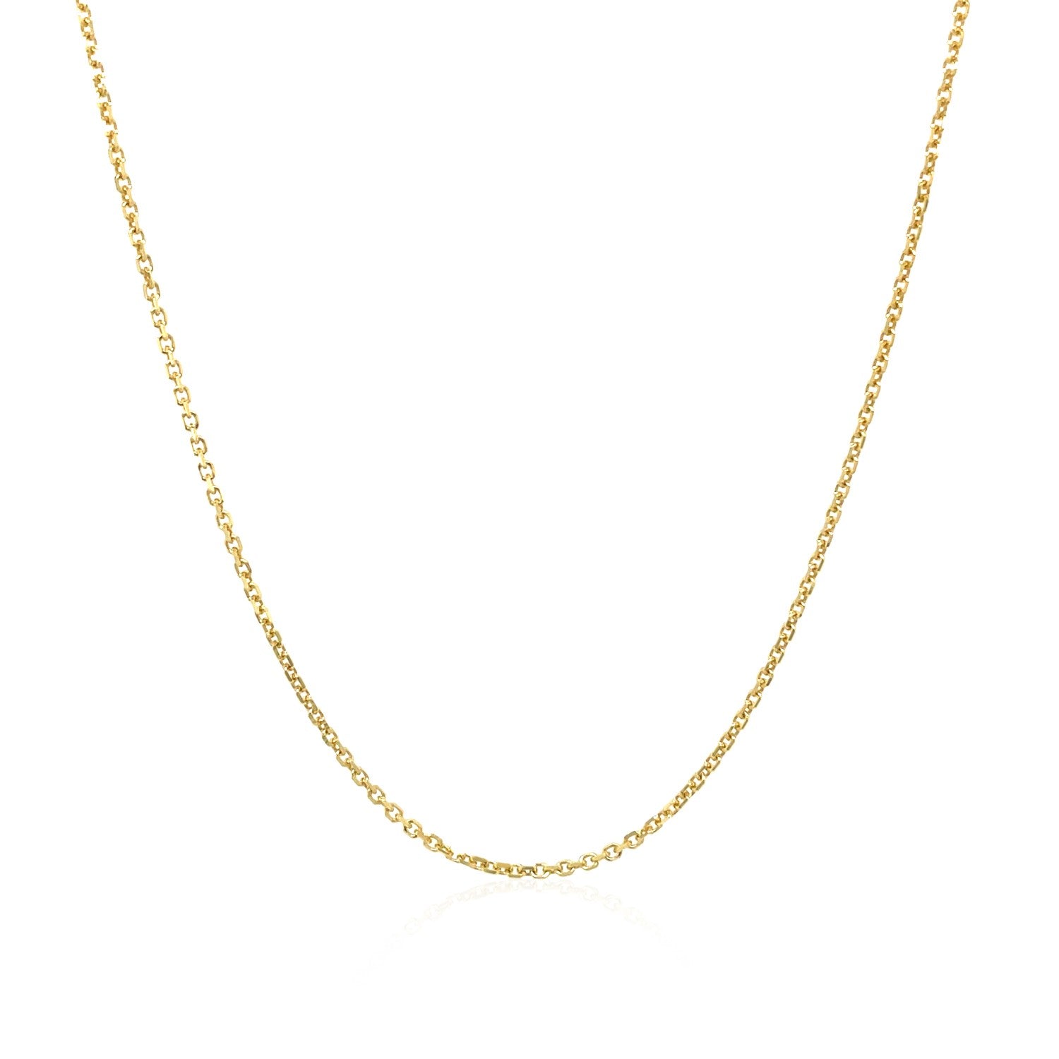 10k Yellow Gold Cable Chain (1.10 mm)