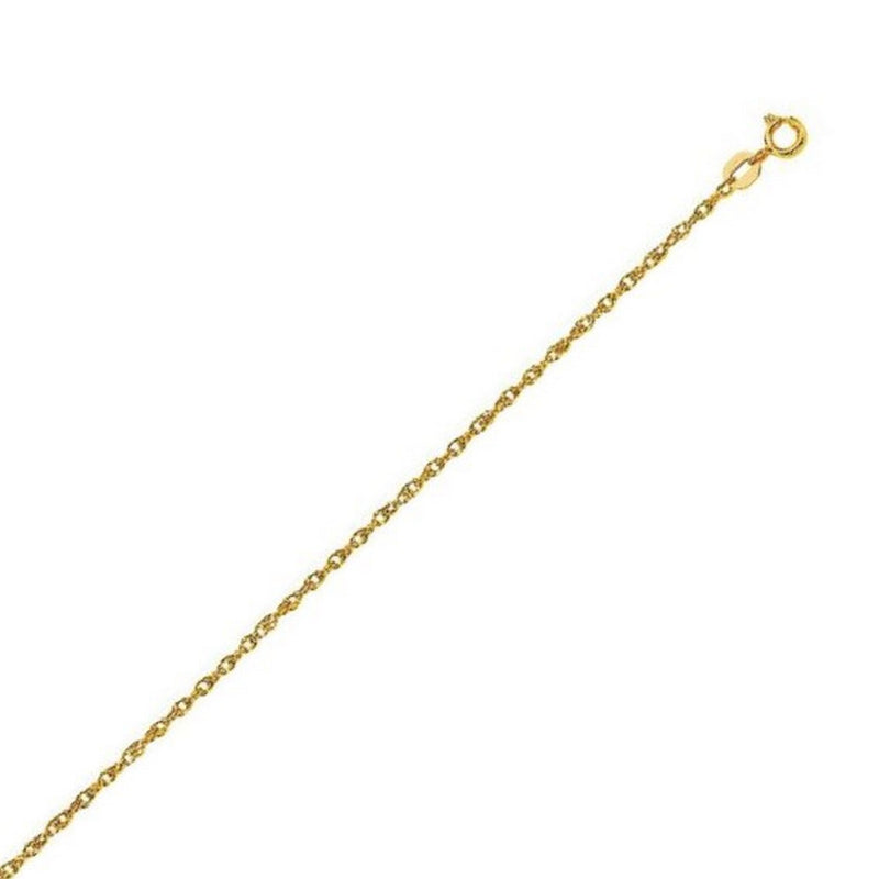 14k Gold Machine Rope Chain (1.20 mm)