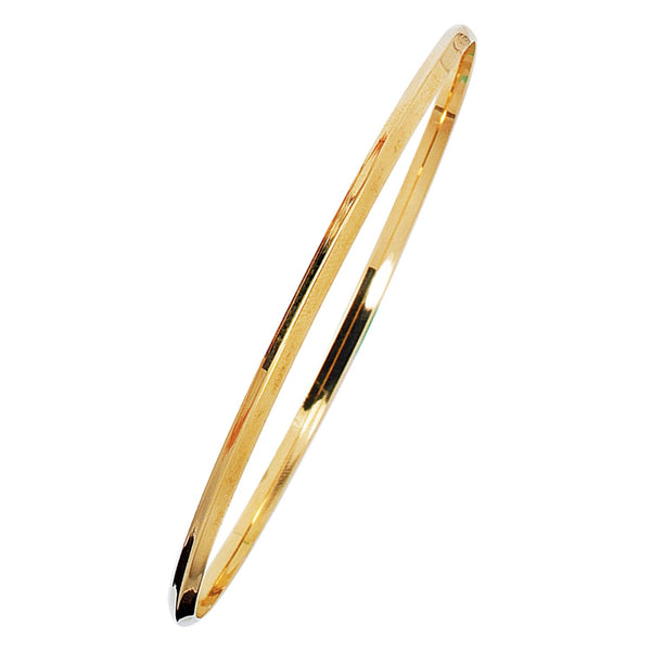 14K Gold Knife Edge Bangle