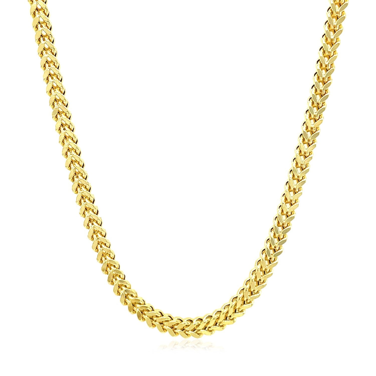 14k Yellow Gold Square Franco Chain (3.00 mm)