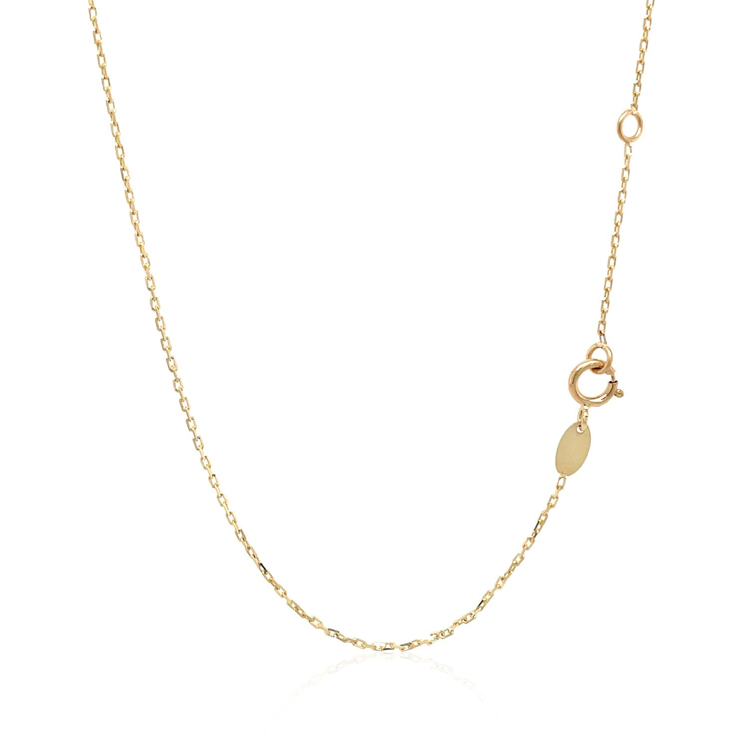 14k Tri - Color Gold Rosary Chain Necklace - Lindove