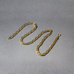 14k Yellow Gold Fancy Byzantine Chain Necklace - Lindove