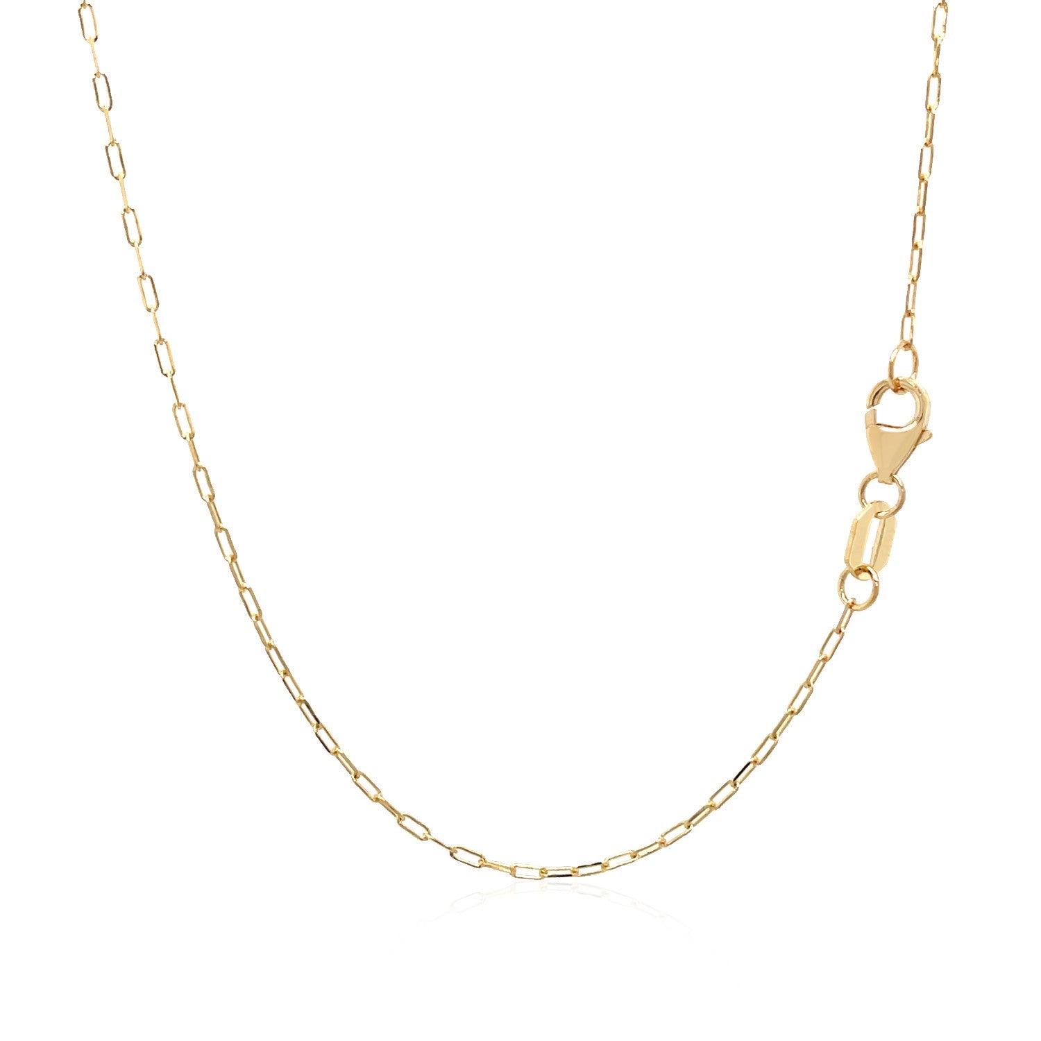 14k Yellow Gold 18 inch Necklace with Polished Butterflies and Beads - Lindove