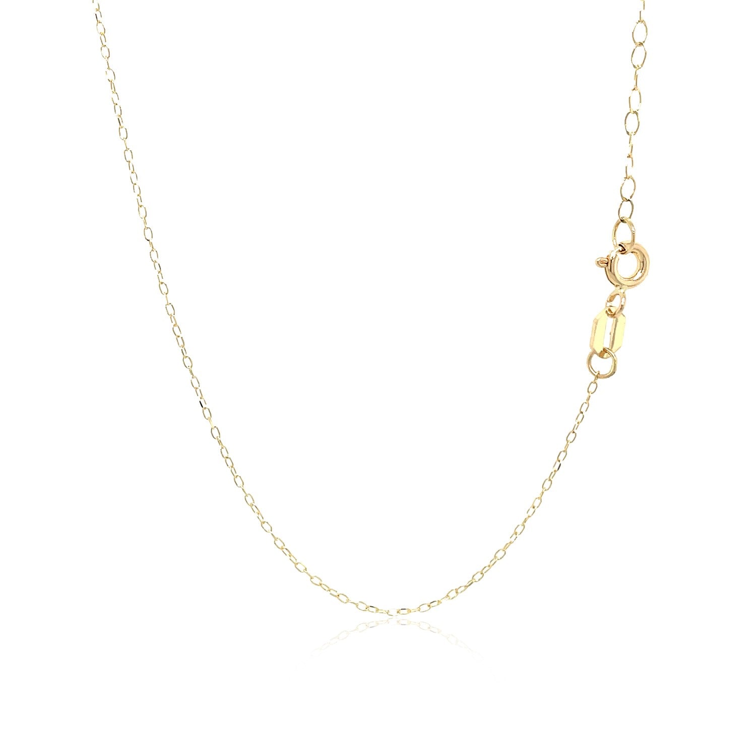 14k Yellow Gold Necklace with Dog Paw Print Symbol in Mother of Pearl - Lindove