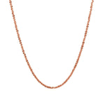 1.5mm 14K Rose Gold Sparkle Chain - Lindove