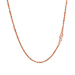 1.50 mm 14K Rose Gold Sparkle Chain - Lindove