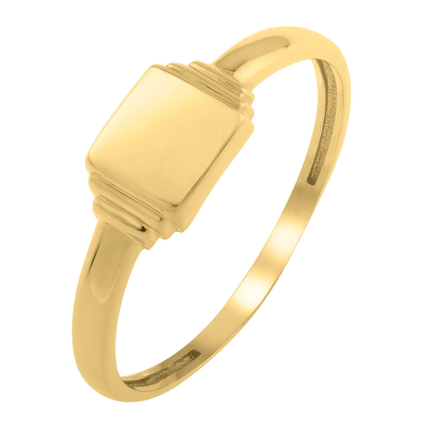 Mini Signet Ring in 14K Yellow Gold (2.00 mm)