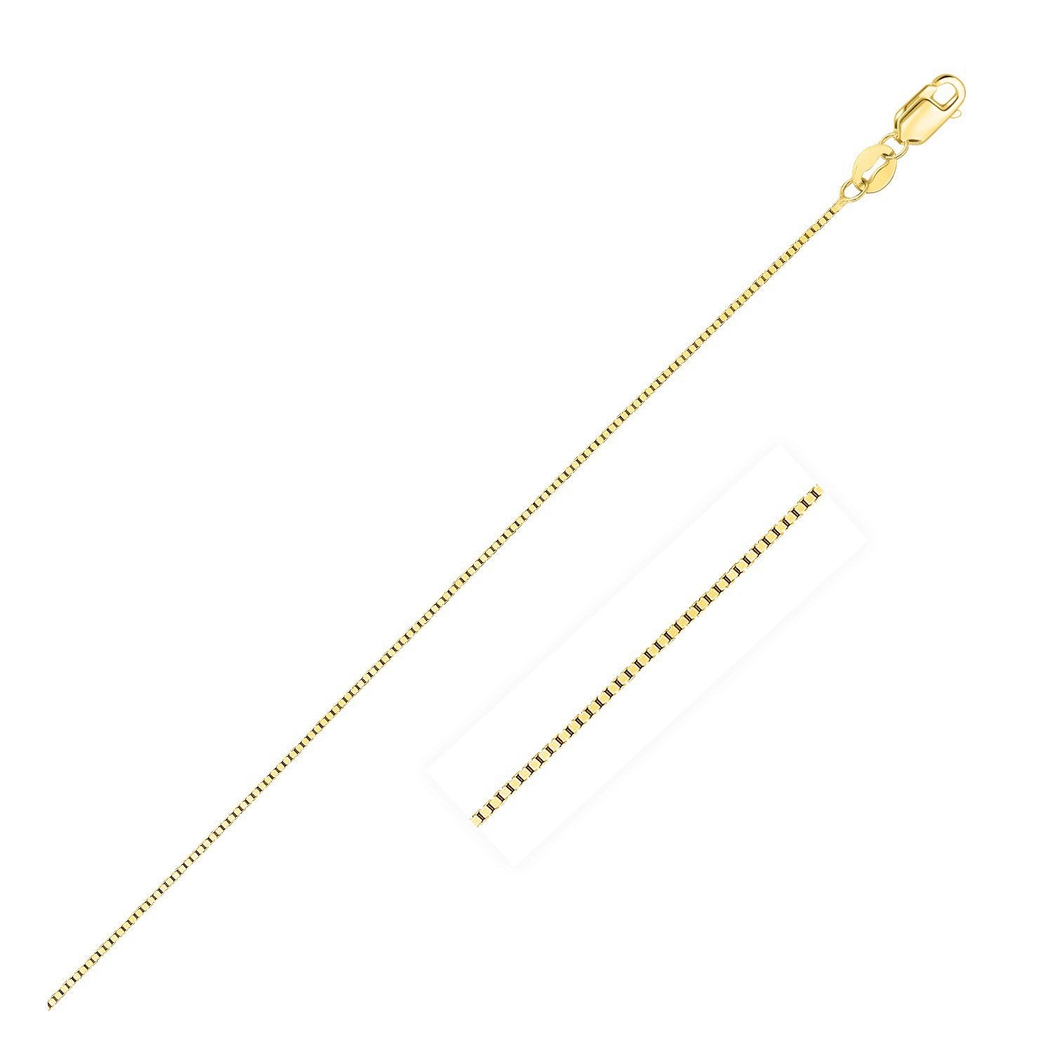 10k Yellow Gold Classic Box Chain (0.45 mm)