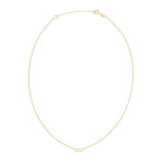 14K Yellow Gold Aquarius Necklace - Lindove