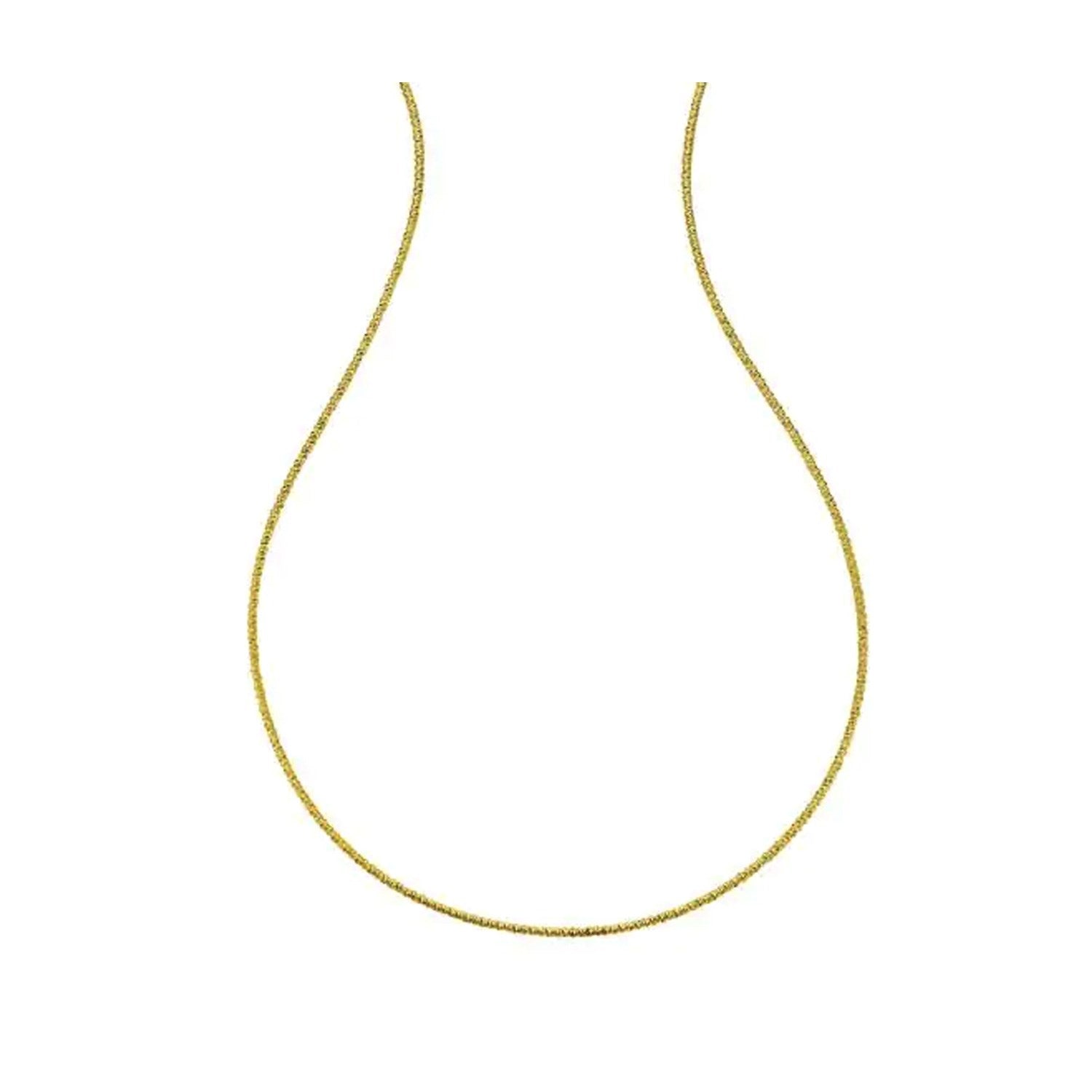 14K Yellow Gold Sparkle Spring Chain Necklace (1.90 mm)