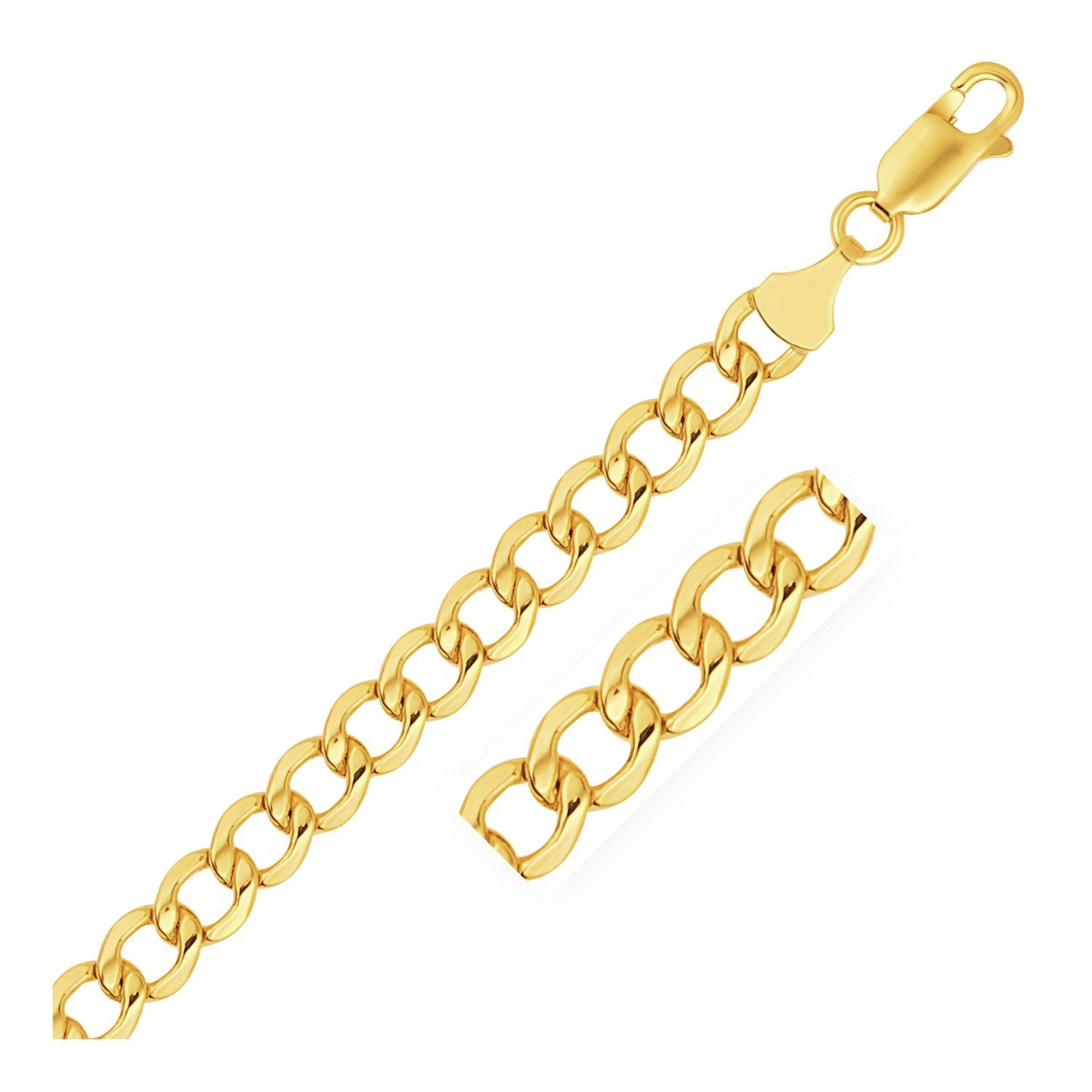 10k Yellow Gold Curb Chain (6.20 mm)