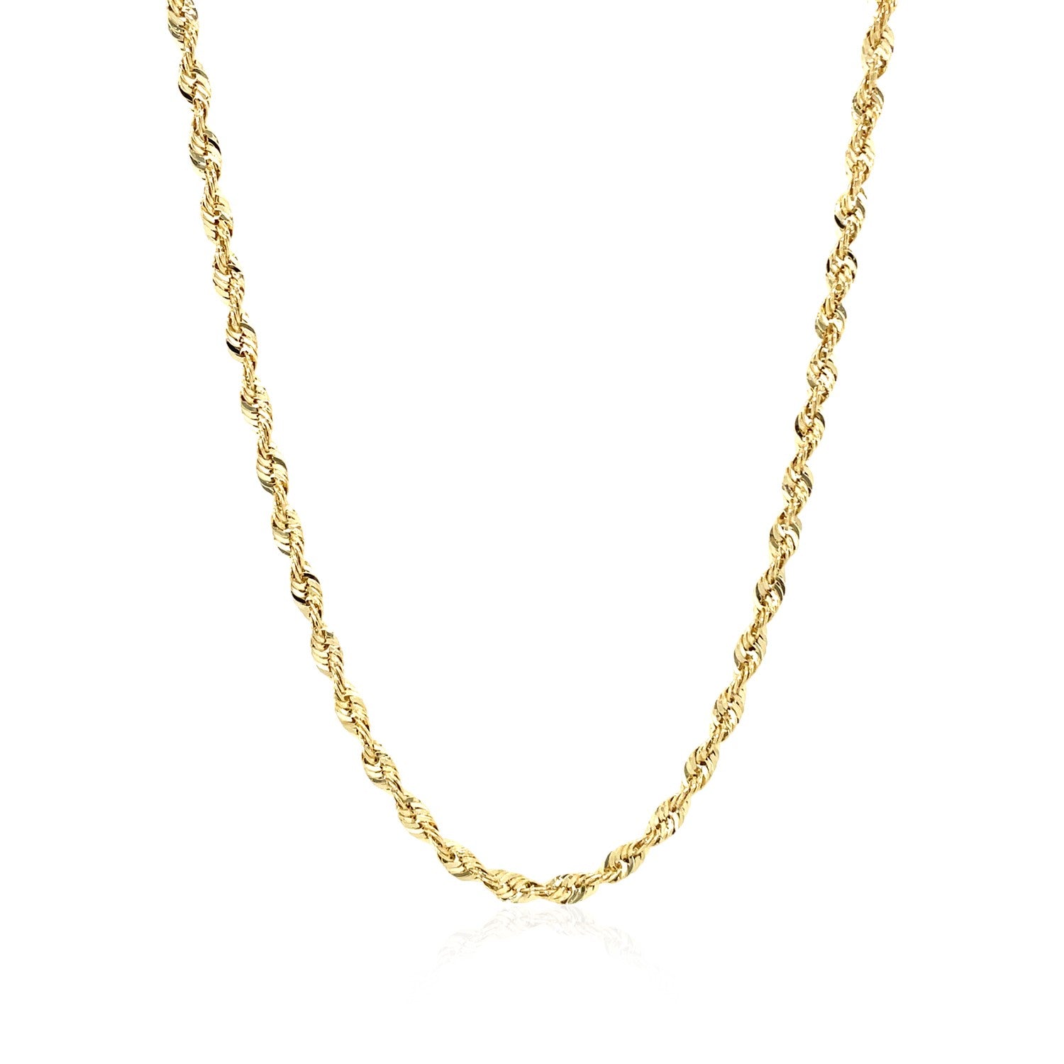 14k Yellow Gold Light Rope Chain (2.50 mm)