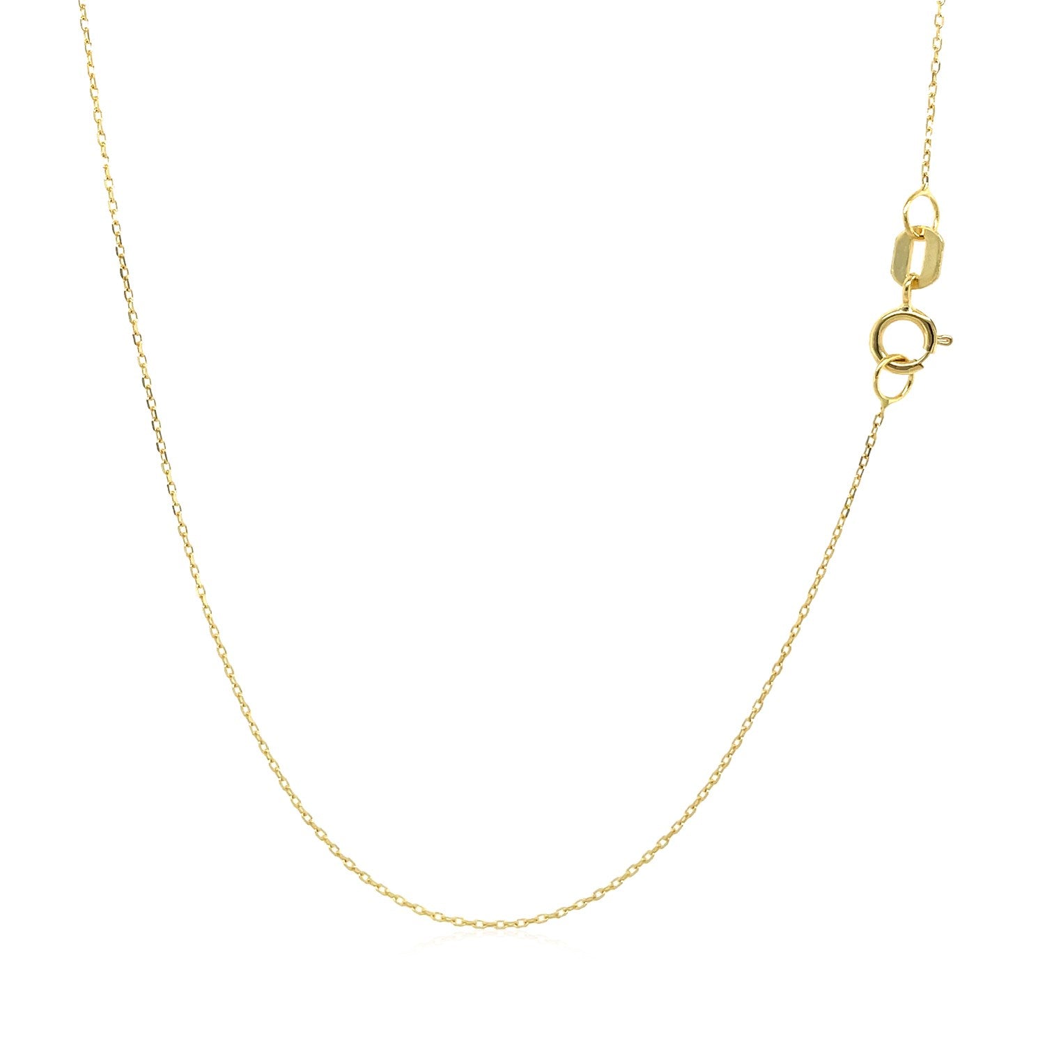 14k Yellow Gold Necklace with Moon