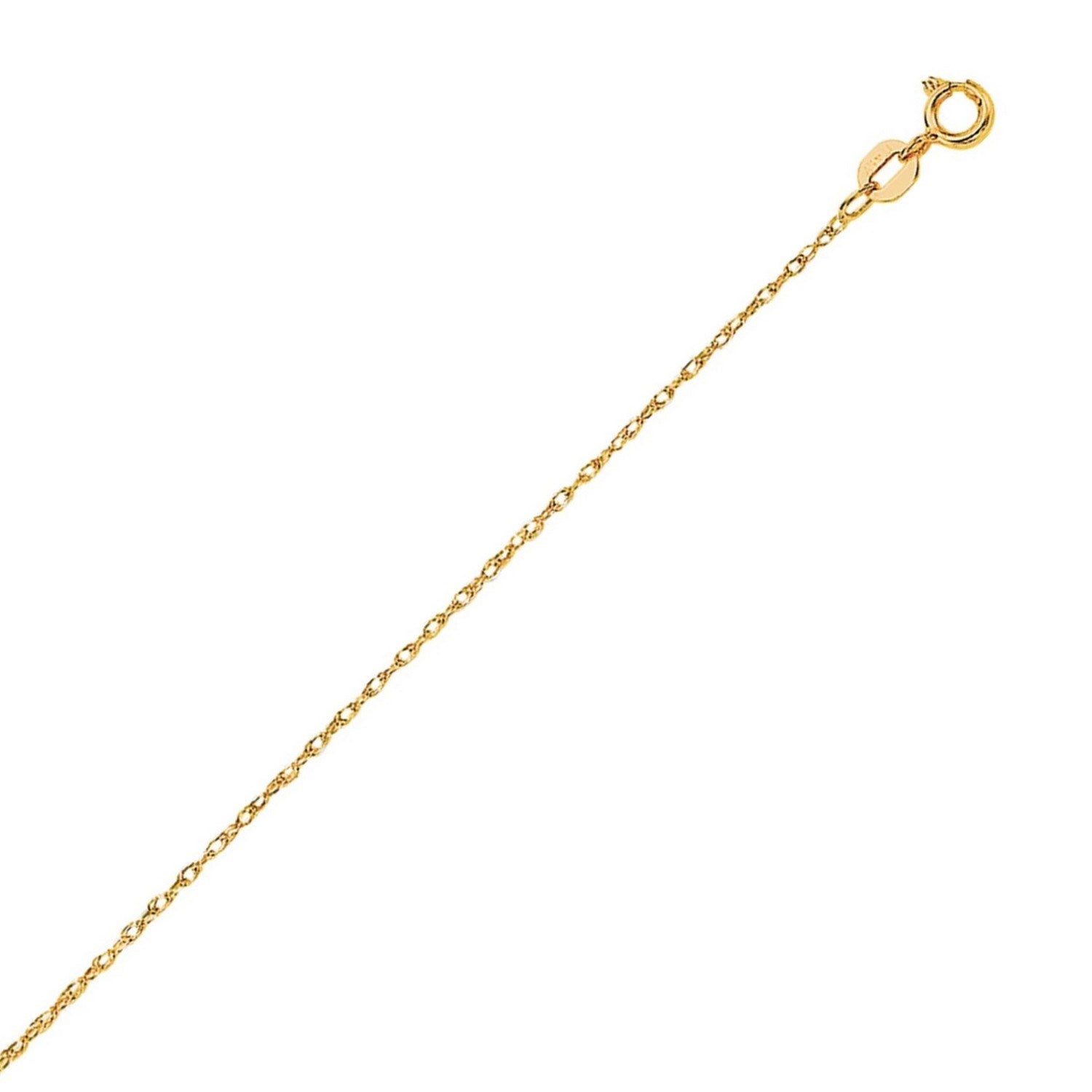 14k Machine Rope Chain (0.85 mm)