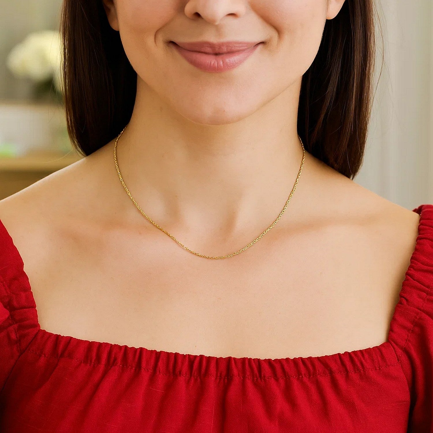 14k Machine Rope Chain (0.85 mm)