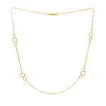 Twistted Link Necklace in 14K Yellow Gold - Lindove