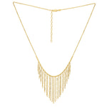 Graduated Fringe Necklace in 14K Yellow Gold - Lindove
