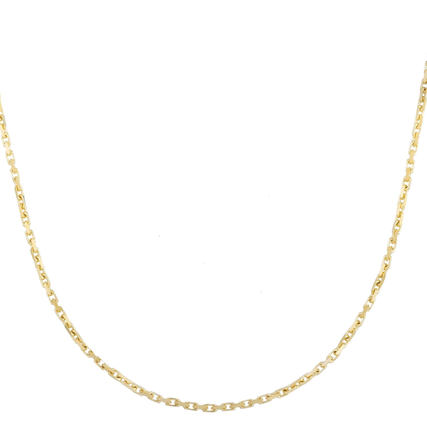 14k Yellow Gold French Cable Chain (1.9 mm) - Lindove