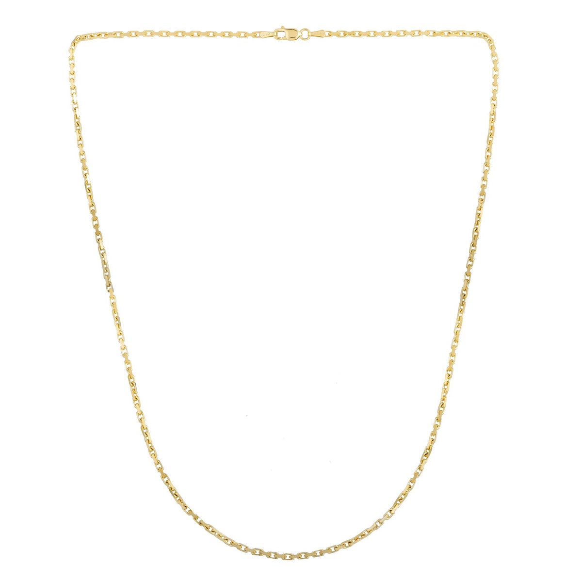 14k Yellow Gold French Cable Chain (1.9 mm) - Lindove