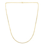 14k Yellow Gold French Cable Chain (1.9 mm) - Lindove