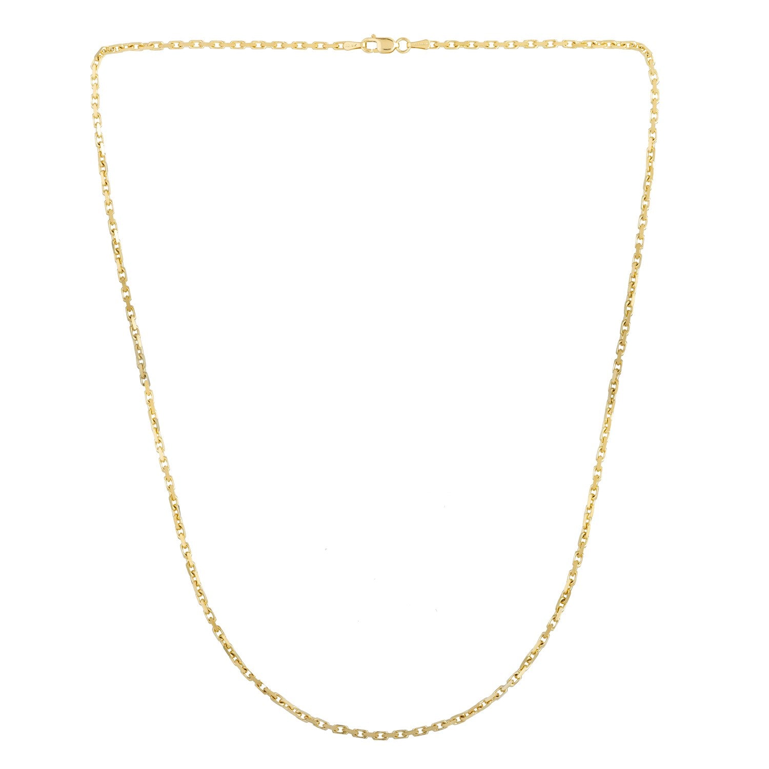 14k Yellow Gold French Cable Chain (1.9 mm) - Lindove
