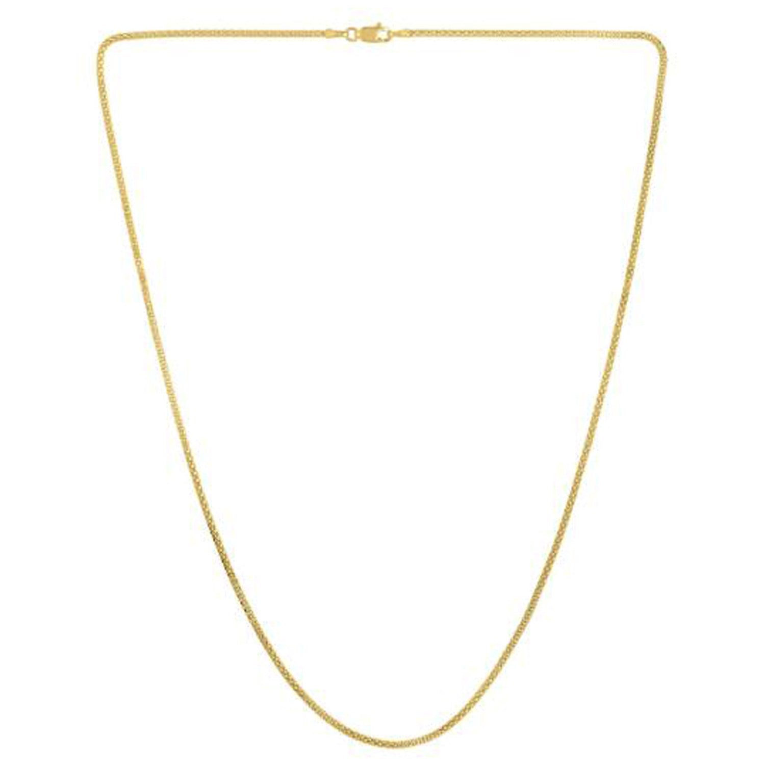 Popcorn Chain in 14k Yellow Gold (1.60 mm) - Lindove