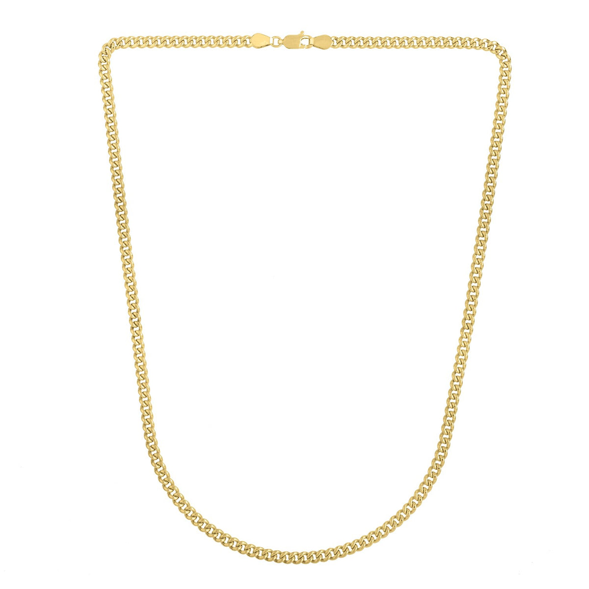 14k Yellow Gold Light Gourmette Chain (3.60 mm) - Lindove