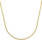 14k Yellow Gold Light Gourmette Chain (2.80 mm) - Lindove