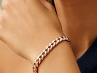 14K Rose Gold Cuban Link Bracelet (5.90 mm)