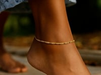 Singapore Anklet in 14k Yellow Gold (2.1 mm)