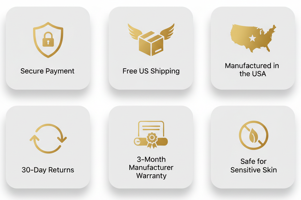 Remove authentic jewelry and replace with manufactured in the USA